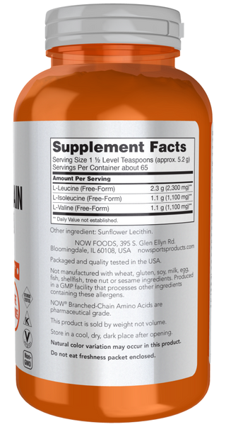 Branched Chain Amino Powder   12 oz by Now Foods