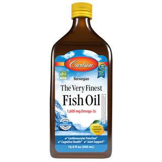 The Very Finest Fish Oil Liquid - Lemon - 500 Milliliters - Carlson Labs