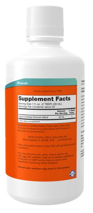 Colloidal Minerals Original 32 oz by Now Foods