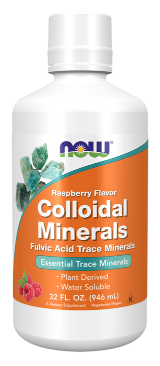 Colloidal Minerals Raspberry 32 fl oz by Now Foods