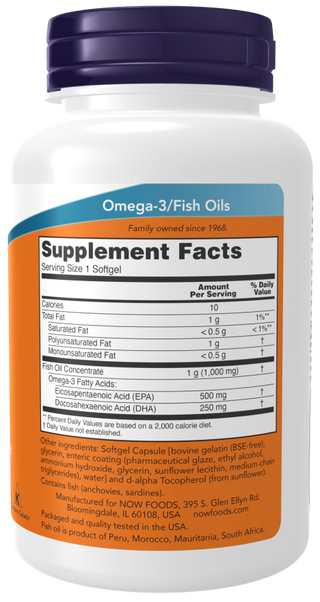 Ultra Omega 3 Fish Oil 90 Sgels by Now Foods