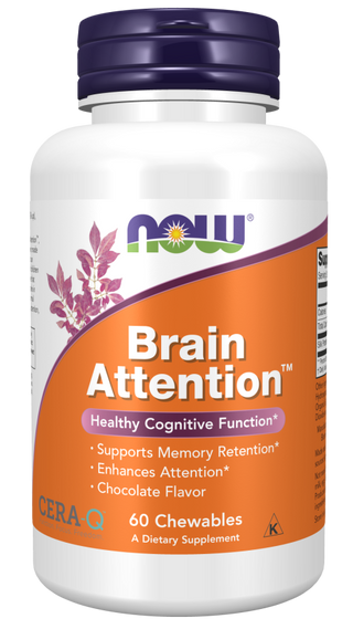Brain Attention Cera-Q™ 60 Chew Tabs by Now Foods