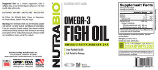 Omega-3 Fish Oil - 500 Softgels (NutraBio)