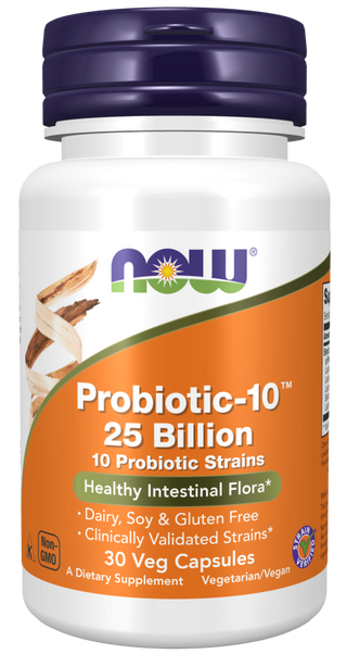 Probiotic-10™ 25 Billion 30 Vcaps by Now Foods