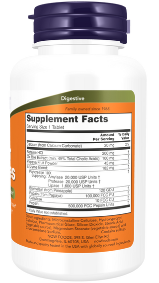 Super Enzymes 180 Tabs by Now Foods
