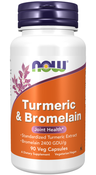 Turmeric & Bromelain 90 Vcaps by Now Foods