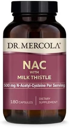 NAC with Milk Thistle 90 Day 180 Caps by Dr. Mercola