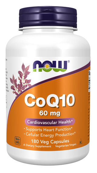 Coq10 60mg 180 Vcaps by Now Foods