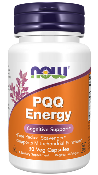 PQQ Energy 20mg Plus 30 Vcaps by Now Foods