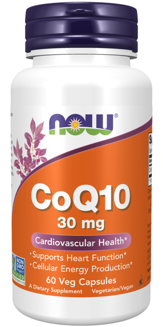CoQ10 30mg 60 Vcaps by Now Foods