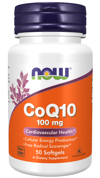 CoQ10 100mg 50 Sgels by Now Foods
