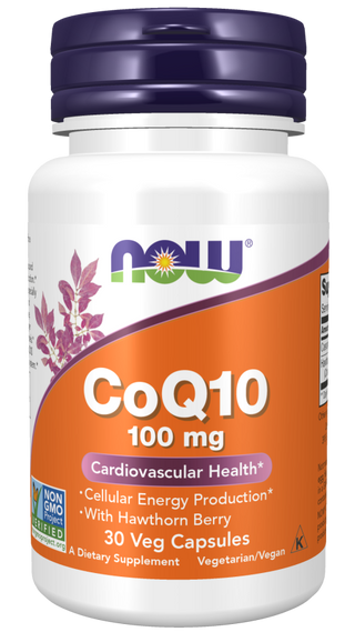 CoQ10 100mg 30 Vcaps by Now Foods