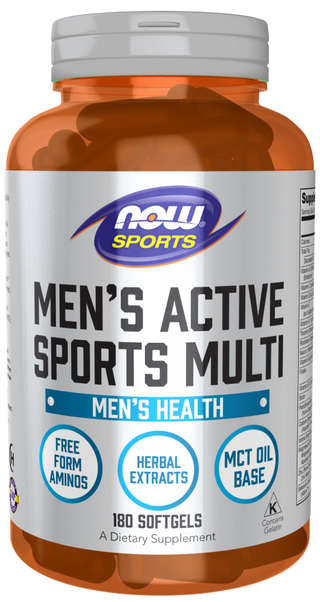Men's Active Sports Multi 180 Sgels by Now Foods