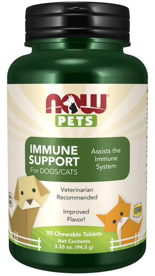 Now Pets Immune Support 90 Tabs by Now Foods