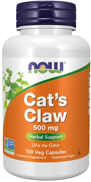Cat's Claw 500mg - 100 Veg Capsules (Now Foods)