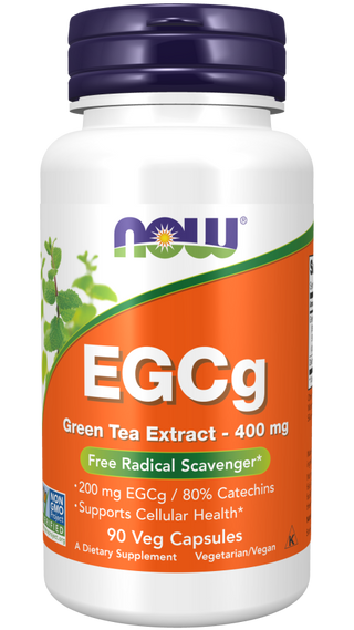 EGCg Green Tea Extract 400mg 50% 90 Vcaps by Now Foods