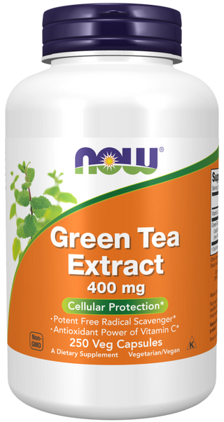 Green Tea Extract 400 mg 250 Vcaps by Now Foods