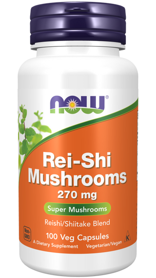 Rei-Shi Mushrooms 270mg 100 Vcaps by Now Foods
