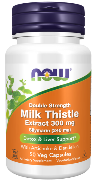 Silymarin Milk Thistle 300mg 50 Vcaps by Now Foods
