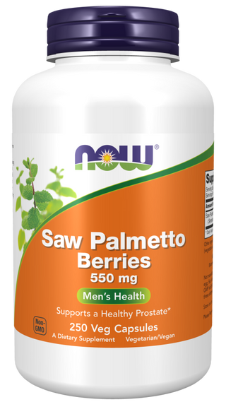 Saw Palmetto 550mg 250 Vcaps by Now Foods