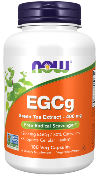 EGCg Green Tea Extract 400mg 50% 180 Vcaps by Now Foods