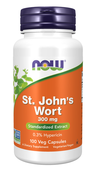 St. John's Wort 300mg 100 Vcaps by Now Foods