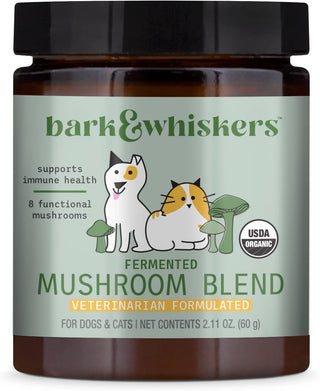 Bark & Whiskers Fermented Mushroom Blend for Dogs & Cats 2.11 oz. by Dr. Mercola
