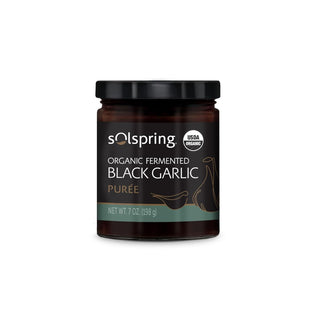 Solspring® Fermented Black Garlic Puree, Organic  1 Jar (7 oz.) by Dr. Mercola