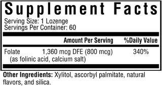 Folinic Acid - 60 Vegetarian Capsules (Seeking Health)