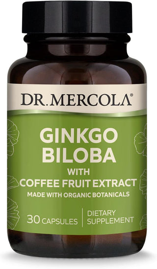 Organic Ginkgo Biloba with Coffee Fruit Extract 30 Caps by Dr. Mercola