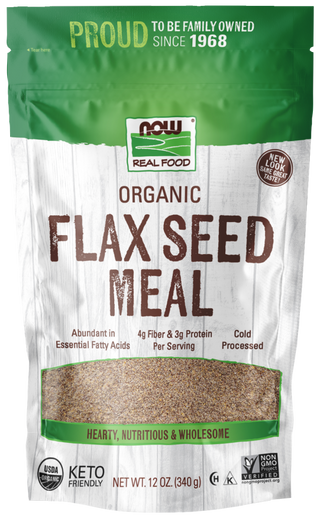 Flax Seed Meal Organic 12 oz by Now Foods
