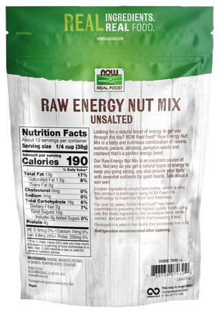 Raw Energy Nut Mix 1 lb by Now Foods