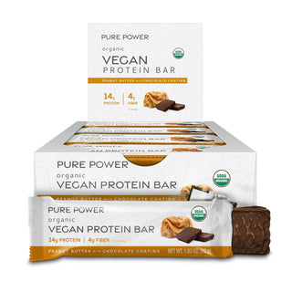 Pure Power Organic Vegan Protein Bars 12 Per Box by Dr. Mercola
