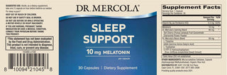 Sleep Support with Melatonin 10mg  30 Caps by Dr. Mercola