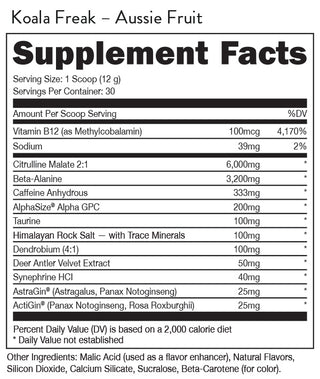 WOKE AF High- Stimulant Pre-Workout - 13.55 OZ - Watermelon Lemonade (Bucked Up)