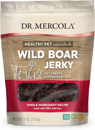 Wild Boar Jerky for Dogs & Cats 4 oz. by Dr. Mercola