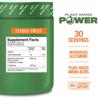 Plant Amino Power - 7.4 OZ Citrus Twist (Biosteel Sports Nutrition)