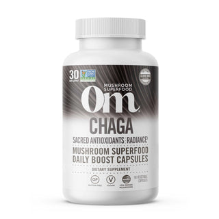 Chaga Mushroom Superfood Capsules - Om Organic Mushroom Nutrition