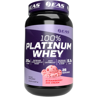 100% Platinum Whey 2lb Strawberry Ice Cream by EAS