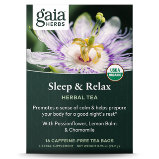 Sleep & Relax Herbal Tea - 16 Tea Bags .96 OZ (Gaia Herbs)