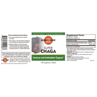 Super Chaga - 120 Tablets (Mushroom Wisdom)