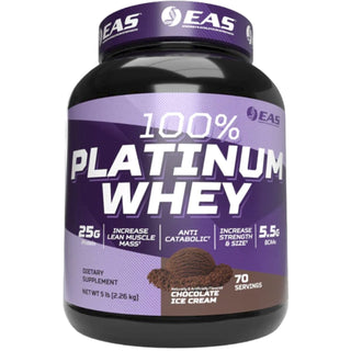 100% Platinum Whey 5lb Chocolate Ice Cream by EAS
