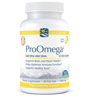 ProOmega in Fish Gelatin 1000 mg - 60 Lemon Soft Gels (Nordic Naturals)