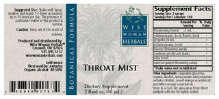 Throat Mist - 2 FL OZ (Wise Woman Herbals)