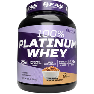 100% Platinum Whey 5lb Cinnamon Cereal Crunch by EAS