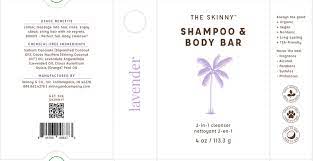 Shampoo & Body Bar - 4 OZ Unscented (The Skinny)