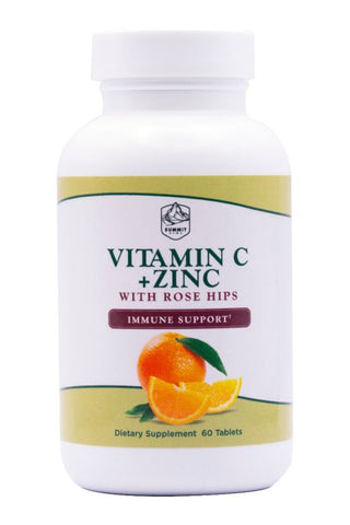 Vitamin C + Zinc w/ rose hips - 60 Capsules (InfoWars Life)