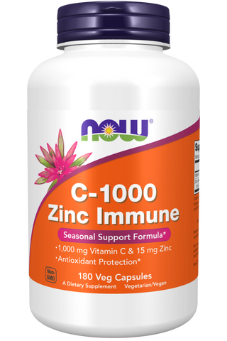 c-1000 zinc immune  180 vcaps by Now Foods