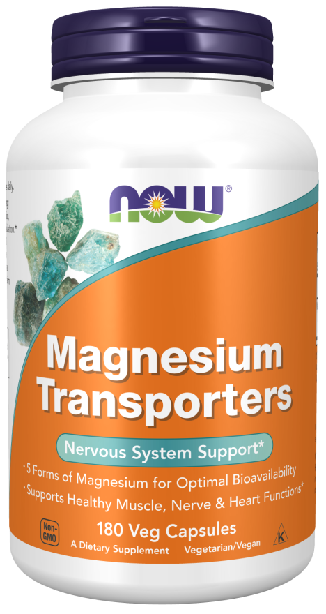 Magnesium Transporters - 180 Vcaps (Now Foods)