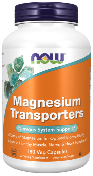 Magnesium Transporters - 180 Vcaps (Now Foods)